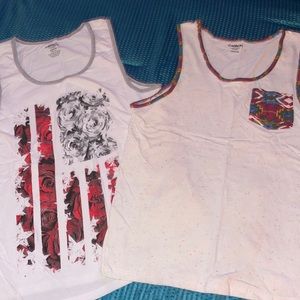 Two Carbon tank tops size medium